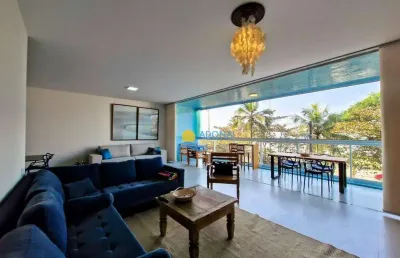 Apartamento com 4 dormitórios à venda, 195 m² por r$ 1.500.000,00 - pitangueiras - guarujá/sp