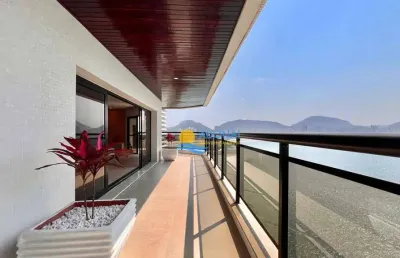 Apartamento à venda com vista panorâmica ao mar na praia das astúrias - guarujá/sp