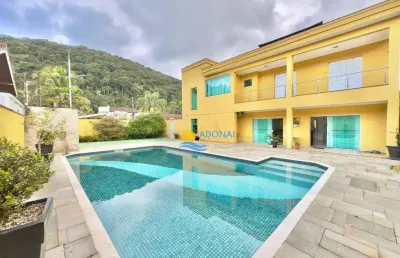 Casa com 5 dormitórios à venda, 400 m² por r$ 2.200.000,00 - balneário praia do pernambuco - guarujá/sp