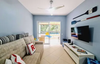 Apartamento com 3 dormitórios à venda, 100 m² por r$ 570.000,00 - pitangueiras - guarujá/sp