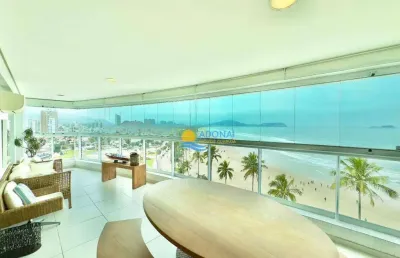 Apartamento com 3 dormitórios à venda, 206 m² por r$ 3.200.000,00 - enseada - guarujá/sp