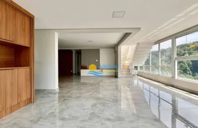 Cobertura com 4 dormitórios à venda, 291 m² por r$ 2.400.000,00 - pitangueiras - guarujá/sp