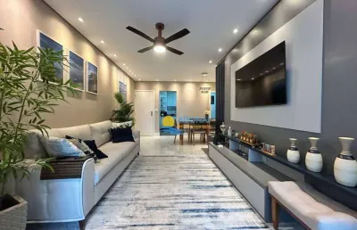 Apartamento com 3 dormitórios à venda, 130 m² por r$ 750.000,00 - enseada - guarujá/sp