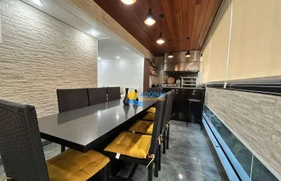 Apartamento com 3 dormitórios à venda, 130 m² por r$ 750.000,00 - enseada - guarujá/sp