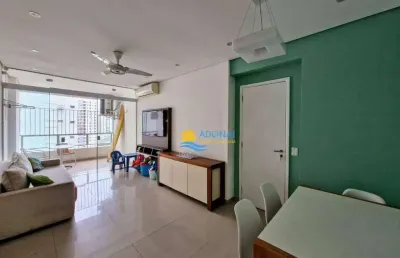 Apartamento com 2 dormitórios à venda, 80 m² por r$ 555.000,00 - jardim astúrias - guarujá/sp