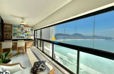 Apartamento à venda na praia das astúrias, vista mar, 3 suítes, 2 vagas.