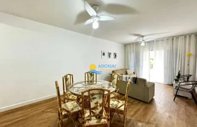 Apartamento 02 quartos, sacada, 112 m2,astúrias, guarujá / sp