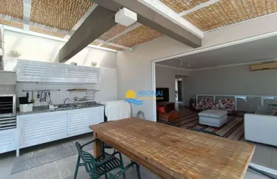 Cobertura com 3 dormitórios à venda, 234 m² por r$ 1.600.000,00 - enseada - guarujá/sp