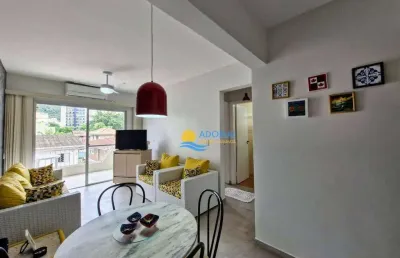 Apartamento com 2 dormitórios à venda, 80 m² por r$ 450.000,00 - tombo - guarujá/sp