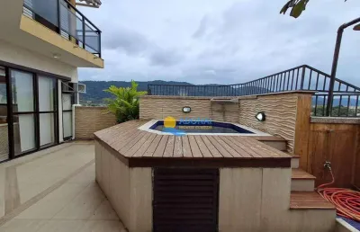 Cobertura com 3 dormitórios à venda, 220 m² por r$ 1.170.000,00 - enseada - guarujá/sp