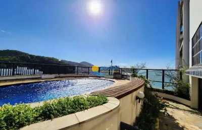 Cobertura com 4 dormitórios à venda, 575 m² por r$ 6.000.000,00 - jardim astúrias - guarujá/sp