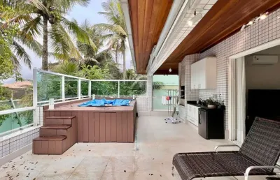 Cobertura com 2 dormitórios à venda, 145 m² por r$ 1.400.000,00 - tombo - guarujá/sp