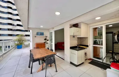Apartamento garden com 3 dormitórios à venda, 100 m² por r$ 1.200.000,00 - pitangueiras - guarujá/sp