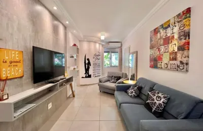 Apartamento com 1 dormitório à venda, 57 m² por r$ 405.000,00 - tombo - guarujá/sp