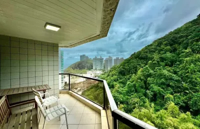 Apartamento à venda na praia da enseada, 3 quartos, 2 vagas.
