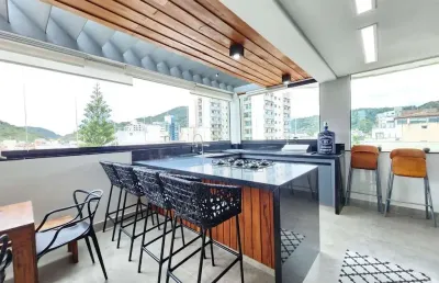 Cobertura com 3 dormitórios à venda, 195 m² por r$ 1.500.000,00 - enseada - guarujá/sp