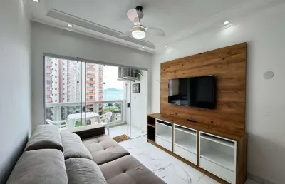 Apartamento com 3 dormitórios à venda, 98 m² por r$ 750.000,00 - jardim astúrias - guarujá/sp