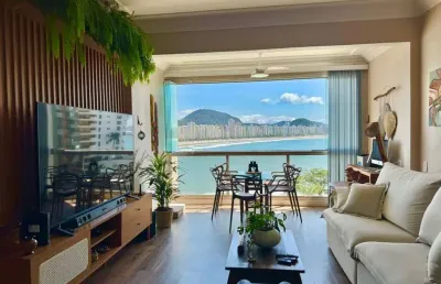 Apartamento à venda na praia das astúrias, 3 quartos, vista mar, 1 vaga.