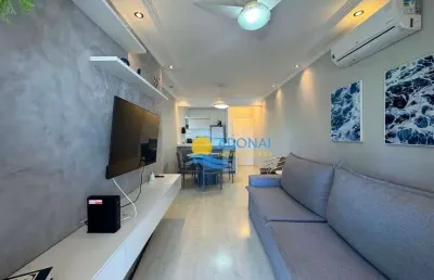 Apartamento com 2 dormitórios à venda, 70 m² por r$ 450.000,00 - enseada - guarujá/sp