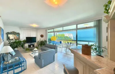 Apartamento à venda na praia das astúrias, vista para o mar, 3 suítes, 2 vagas.