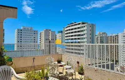 Cobertura com 3 dormitórios à venda, 173 m² por r$ 950.000,00 - pitangueiras - guarujá/sp