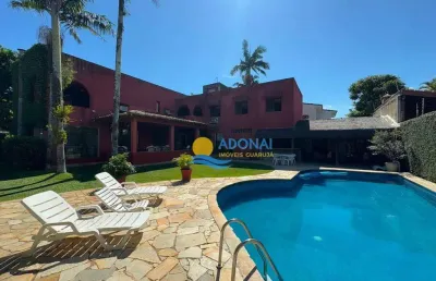 Casa com 6 dormitórios à venda, 393 m² por r$ 1.600.000,00 - balneário praia do pernambuco - guarujá/sp