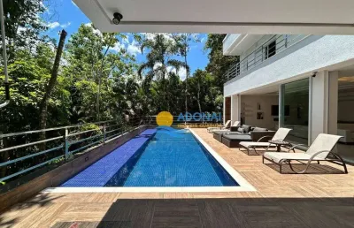 Casa com 6 dormitórios à venda, 837 m² por r$ 22.500.000,00 - praia do iporanga - são pedro - guarujá/sp