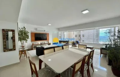 Apartamento com 3 dormitórios à venda, 200 m² por r$ 990.000,00 - pitangueiras - guarujá/sp
