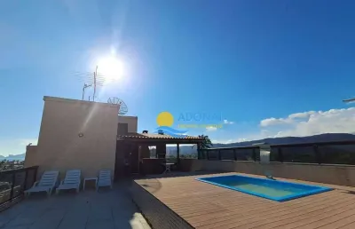 Cobertura com 4 dormitórios à venda, 285 m² por r$ 620.000,00 - enseada - guarujá/sp