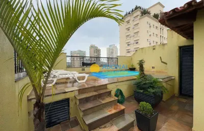 Cobertura com 3 dormitórios à venda, 220 m² por r$ 1.000.000,00 - enseada - guarujá/sp
