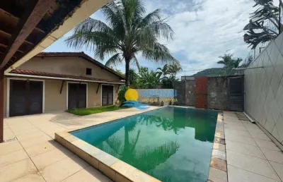 Casa com 3 dormitórios à venda, 190 m² por r$ 1.100.000,00 - pernambuco ii - guarujá/sp