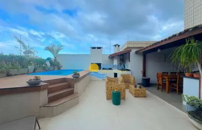 Cobertura com 3 dormitórios à venda, 164 m² por r$ 800.000,00 - enseada - guarujá/sp