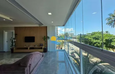 Apartamento com 3 dormitórios à venda, 178 m² por r$ 2.500.000,00 - pitangueiras - guarujá/sp