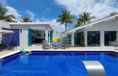 Casa com 4 dormitórios à venda, 285 m² por r$ 3.000.000,00 - jardim acapulco - guarujá/sp