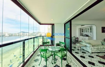 Apartamento com 3 dormitórios à venda, 200 m² por r$ 3.800.000,00 - pitangueiras - guarujá/sp