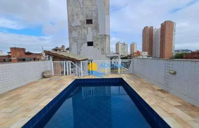 Cobertura com 3 dormitórios à venda, 200 m² por r$ 600.000,00 - enseada - guarujá/sp