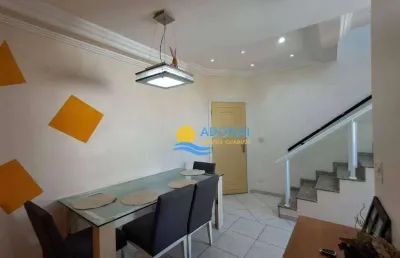 Cobertura com 3 dormitórios à venda, 180 m² por r$ 850.000,00 - enseada - guarujá/sp