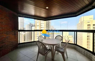 Apartamento com 4 dormitórios à venda, 190 m² por r$ 1.200.000,00 - jardim astúrias - guarujá/sp