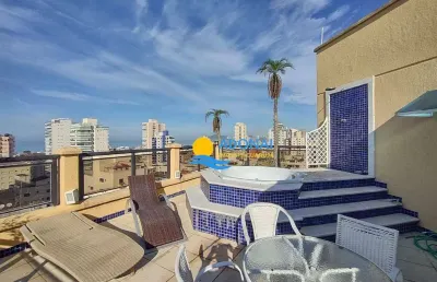 Cobertura com 3 dormitórios à venda, 160 m² por r$ 1.000.000,00 - enseada - guarujá/sp
