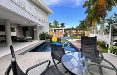 Casa com 5 dormitórios à venda, 350 m² por r$ 4.000.000,00 - balneário praia do pernambuco - guarujá/sp