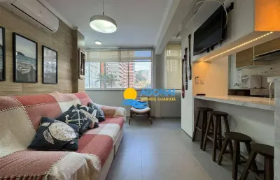 Apartamento com 2 dormitórios à venda, 50 m² por r$ 450.000,00 - jardim astúrias - guarujá/sp