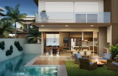 Casa com 4 dormitórios à venda, 400 m² por r$ 5.750.000,00 - riviera - bertioga/sp