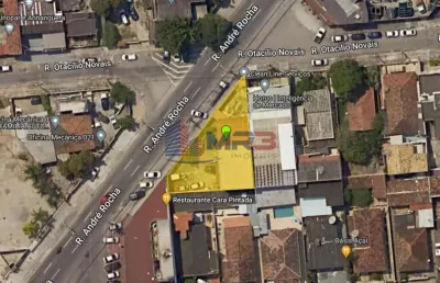 Terreno comercial para alugar na rua andré rocha, 1265, taquara, rio de janeiro, 200 m2 por r$ 7.500
