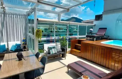 Cobertura com 3 quartos à venda na rua abraham palatnik, 100, recreio dos bandeirantes, rio de janeiro, 155 m2 por r$ 1.700.000