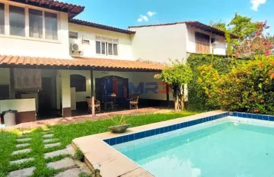 Casa em condomínio fechado com 4 quartos à venda na rua delmiro gouveia, 82, pechincha, rio de janeiro, 226 m2 por r$ 850.000