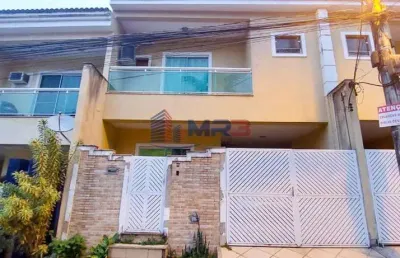 Casa em condomínio fechado com 3 quartos à venda na estrada da ligação, 456, taquara, rio de janeiro, 210 m2 por r$ 370.000