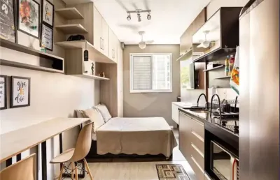 Studio mobiliado à venda 27 m² no centro são paulo sp