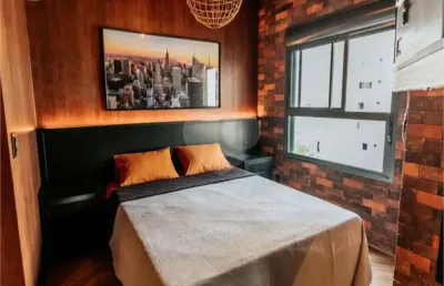 Studio mobiliado à venda ou locação em indianópolis  30m² são paulo sp