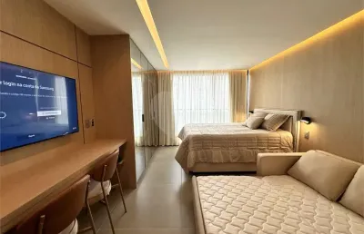 Studio decorado e completo com 30 m³ para locação – itaim bibi são paulo sp