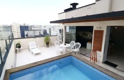 Cobertura 180m2 no brooklin - 3 dormts/1 suíte/3 vagas
